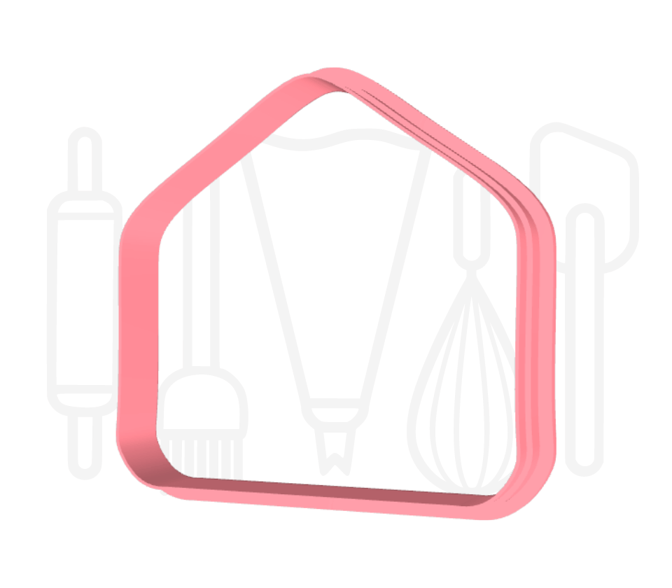 Open envelop uitsteker + stempel - 3D geprint