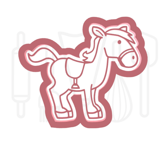 Paard uitsteker + stempel - 3D-geprint