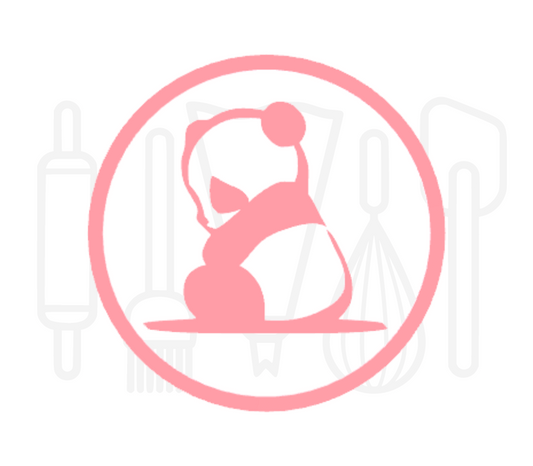 Fondant stempel Panda - 3D Geprint