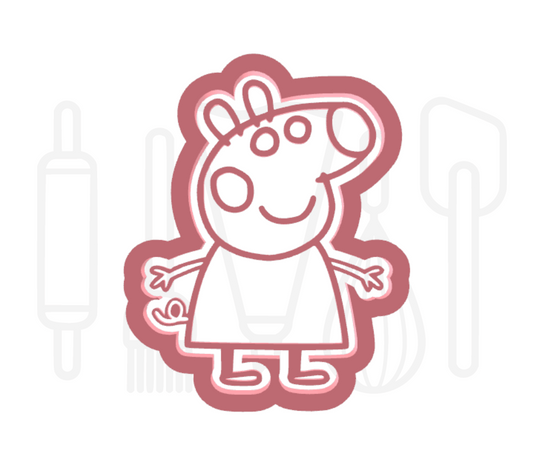 Biggetje uitsteker + stempel - 3D-geprint