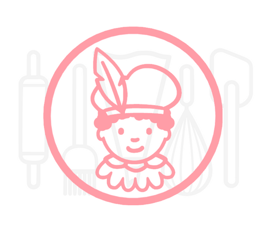 Fondant stempel Piet - 3D Geprint