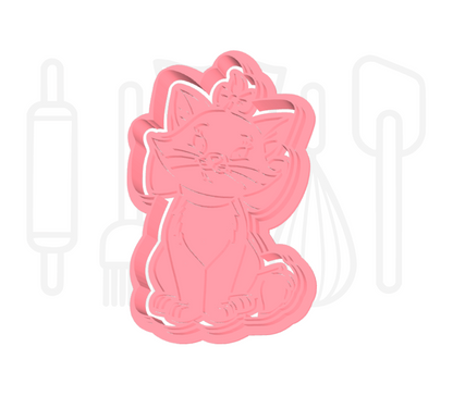 Poes Marie uitsteker + stempel - 3D-geprint