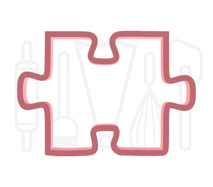Puzzelstuk midden - 3D-geprint