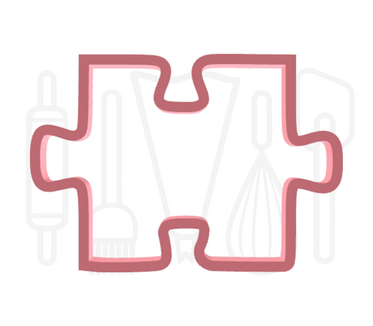 Puzzelstuk midden - 3D-geprint