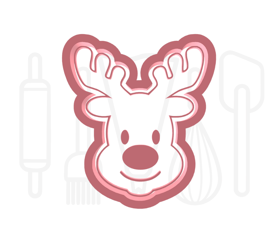 Kerst uitstekers set 4  - 3D geprint