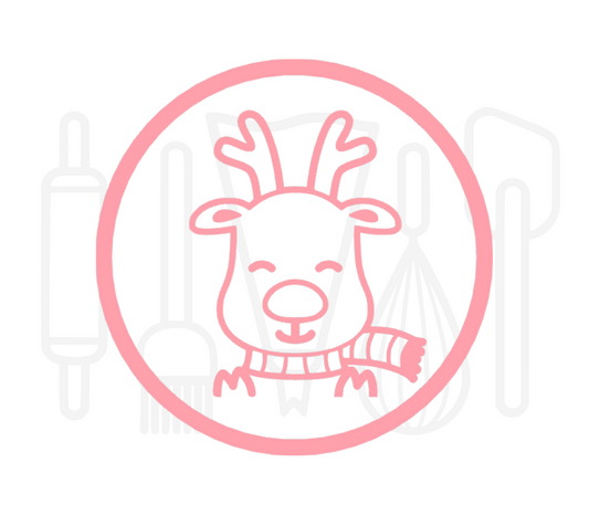 Fondant stempel Rendier - 3D Geprint