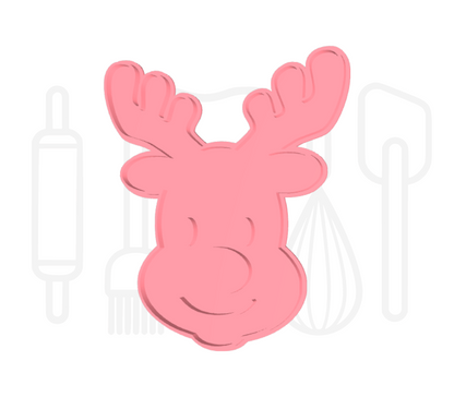 Rendier uitsteker + stempel - 3D geprint