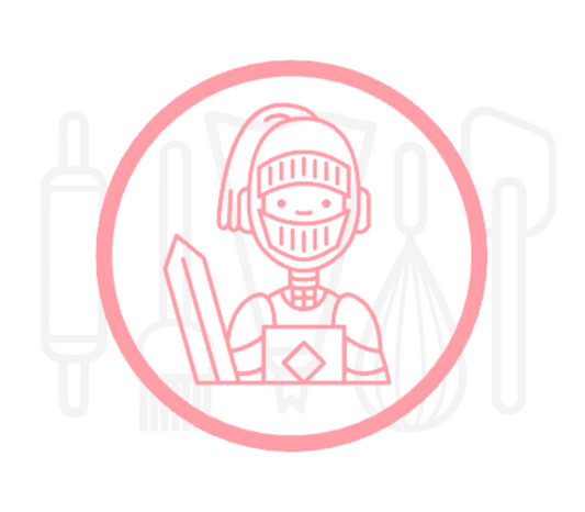 Fondant stempel Ridder - 3D Geprint