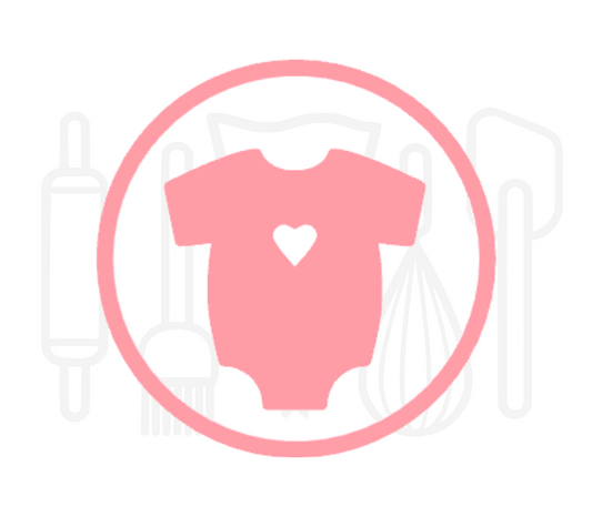 Fondant stempel Romper - 3D Geprint
