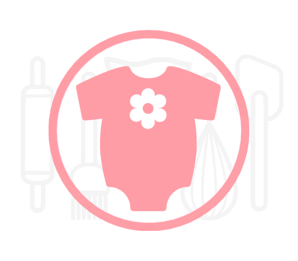 Fondant stempel Romper met bloem - 3D Geprint
