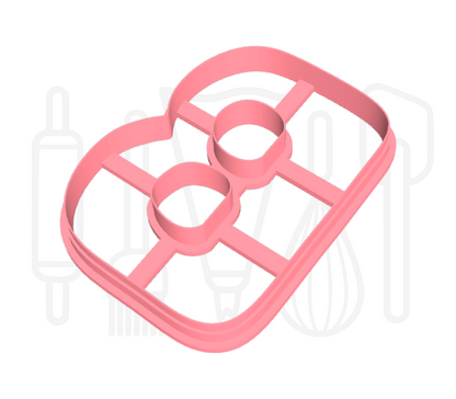 Letter B uitsteker - rond - 3D geprint
