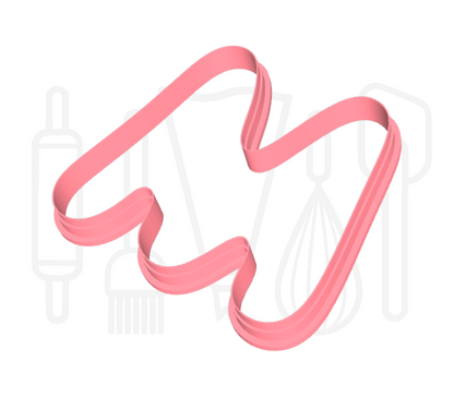 Letter M uitsteker - rond - 3D geprint