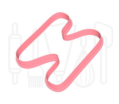 Letter N uitsteker - rond - 3D geprint