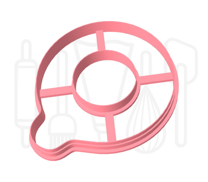 Letter Q uitsteker - rond - 3D geprint