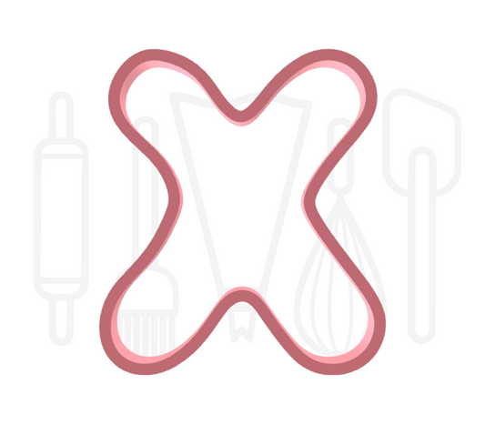 Letter X uitsteker - rond - 3D geprint