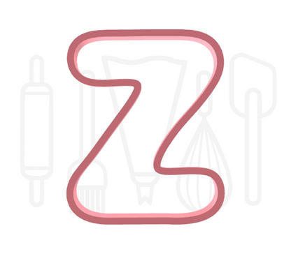 Letter Z uitsteker - rond - 3D geprint