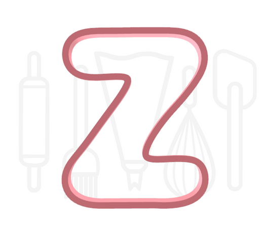 Letter Z uitsteker - rond - 3D geprint