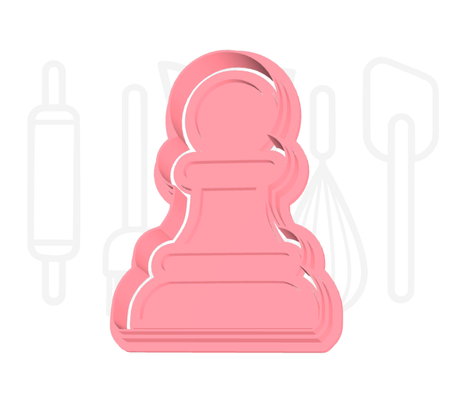 Schaak pion uitsteker + stempel - 3D-geprint