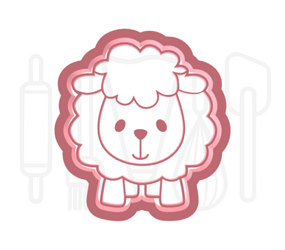 Schaap uitsteker + stempel - 3D geprint