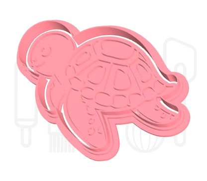 Schildpad uitsteker + stempel - 3D-geprint