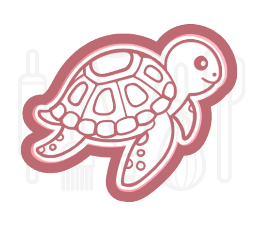 Schildpad uitsteker + stempel - 3D-geprint