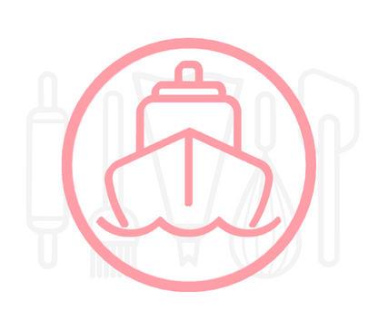 Fondant stempel Schip - 3D Geprint
