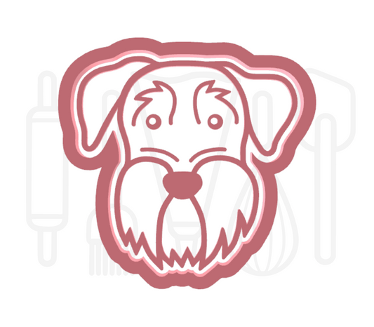 Schnauzer uitsteker + stempel - 3D-geprint
