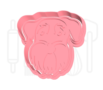 Schnauzer uitsteker + stempel - 3D-geprint
