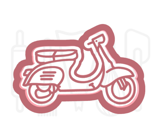 Scooter uitsteker + stempel - 3D-geprint