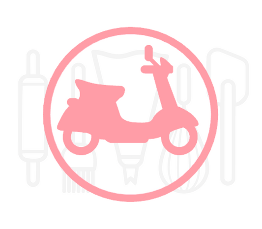 Fondant stempel Scooter- 3D Geprint
