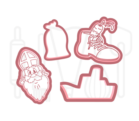 Sinterklaas uitstekers set 1  - 3D geprint