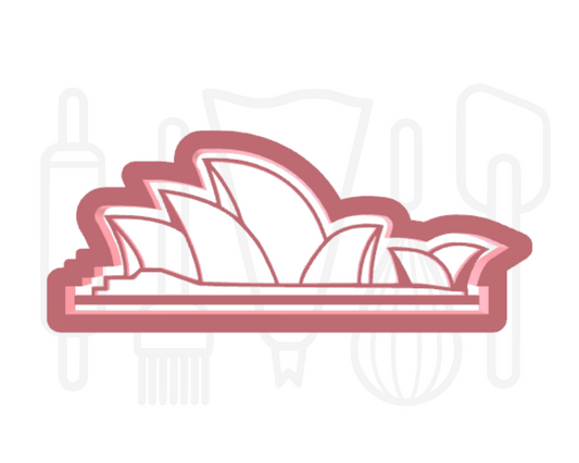 Sydney Opera House uitsteker + stempel - 3D-geprint