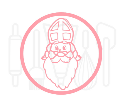 Fondant stempel Sinterklaas - 3D Geprint