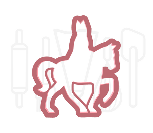 Sinterklaas op zijn paard uitsteker - 3D geprint