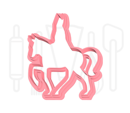 Sinterklaas op zijn paard uitsteker - 3D geprint