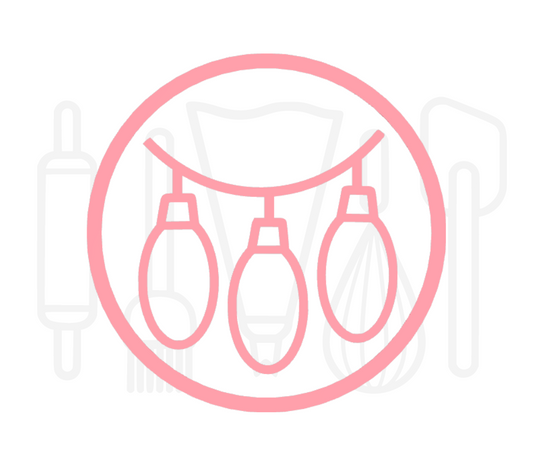 Fondant stempel Licht slinger - 3D Geprint