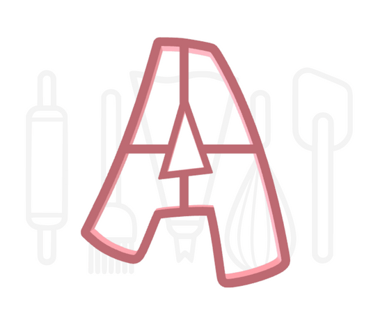 Letter A uitsteker - Speels - 3D geprint