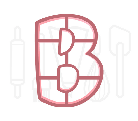Letter B uitsteker - Speels - 3D geprint