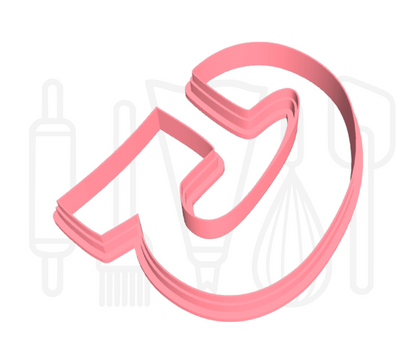 Letter G uitsteker - Speels - 3D geprint