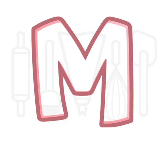 Letter M uitsteker - Speels - 3D geprint