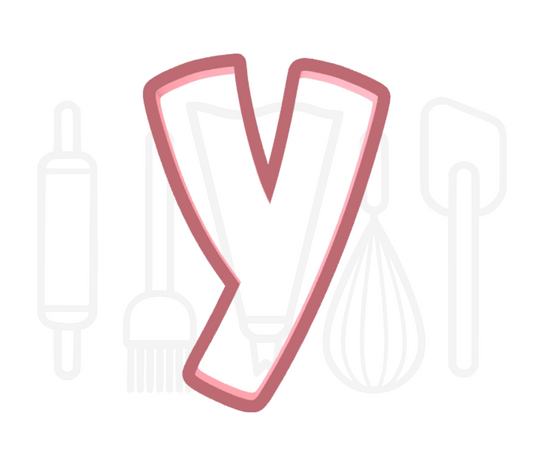 Letter Y uitsteker - Speels - 3D geprint