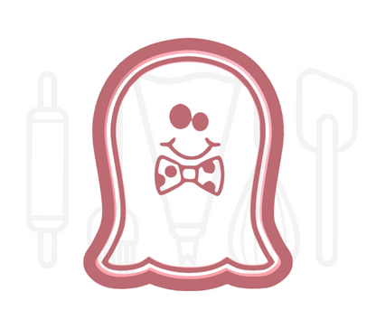 Spook met strik uitsteker + stempel - 3D-geprint