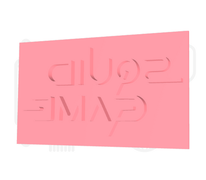 Squid game logo uitsteker + stempel - 3D geprint