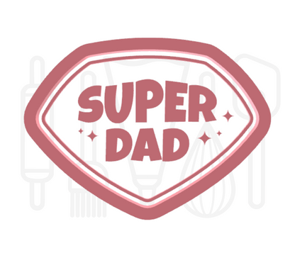 Super dad uitsteker + stempel - 3D geprint