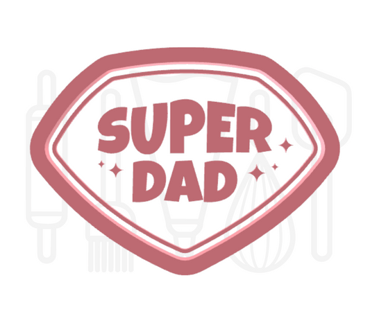 Super dad uitsteker + stempel - 3D geprint