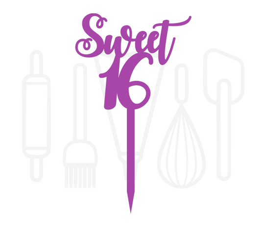 Cocktailprikker - Sweet 16 12 stuks