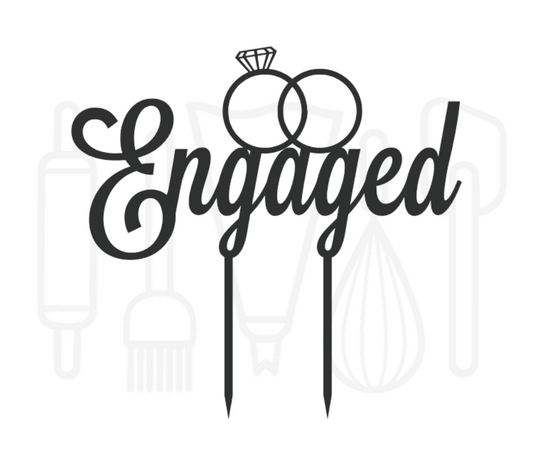 Taarttopper - Trouwringen + engaged