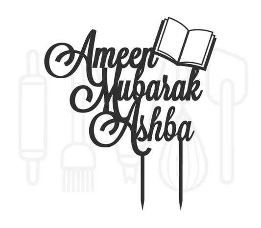 Taarttopper - Ameen mubarak + voornaam