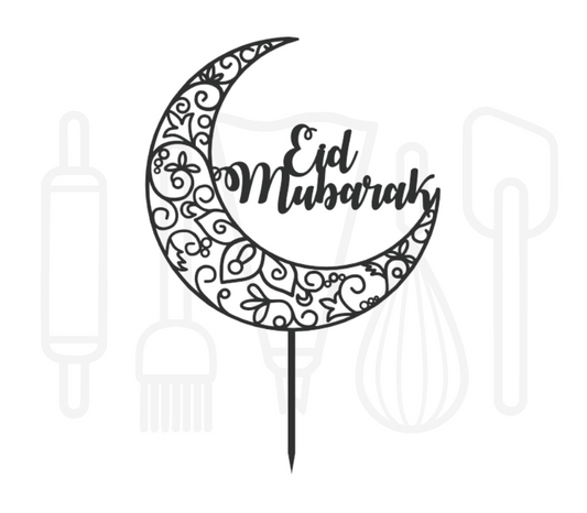 Taarttopper - Eid mubarak + halve maan open