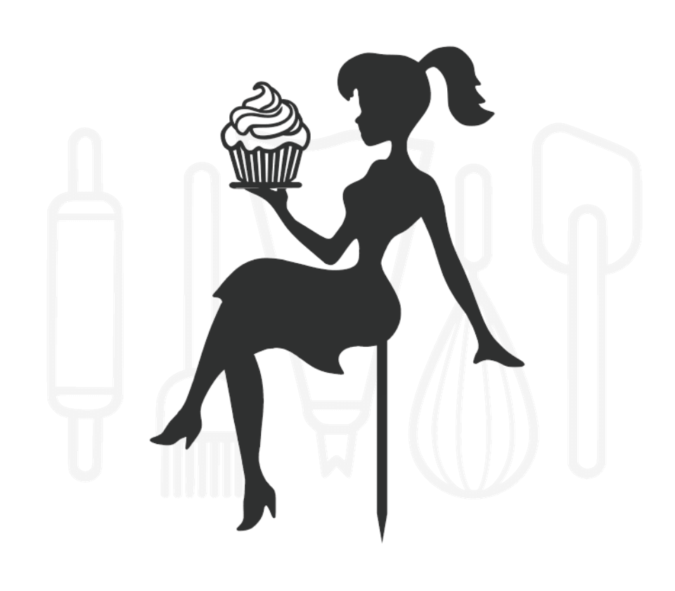 Taarttopper - Meisje met cupcake